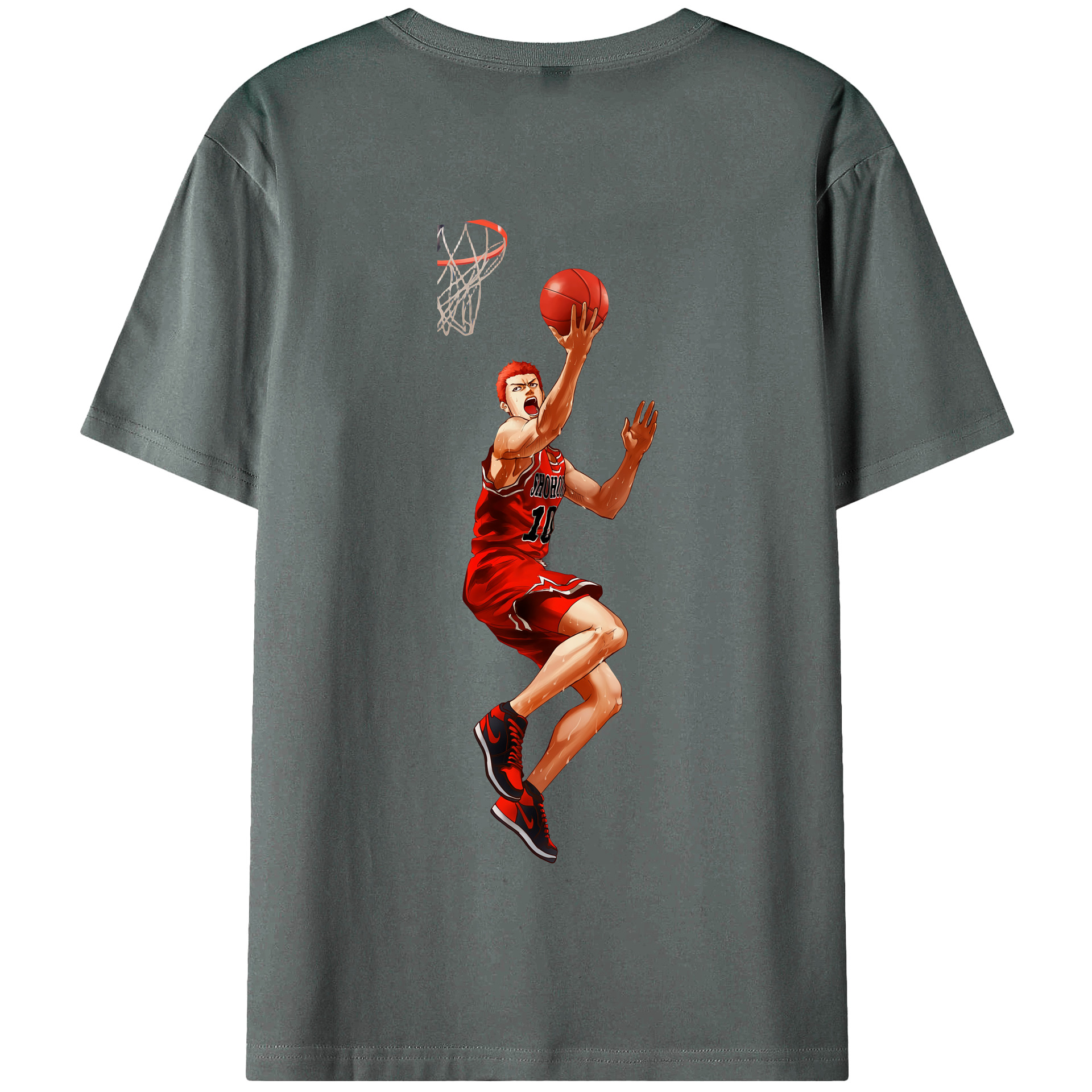 SLAM DUNK／スラムダンク 綿100％半袖Tシャツ（背面プリント）